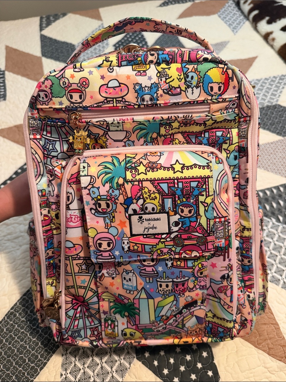 tokidoki x Ju-Ju-Be Kawaii Carnival Patterned Diaper Backpack